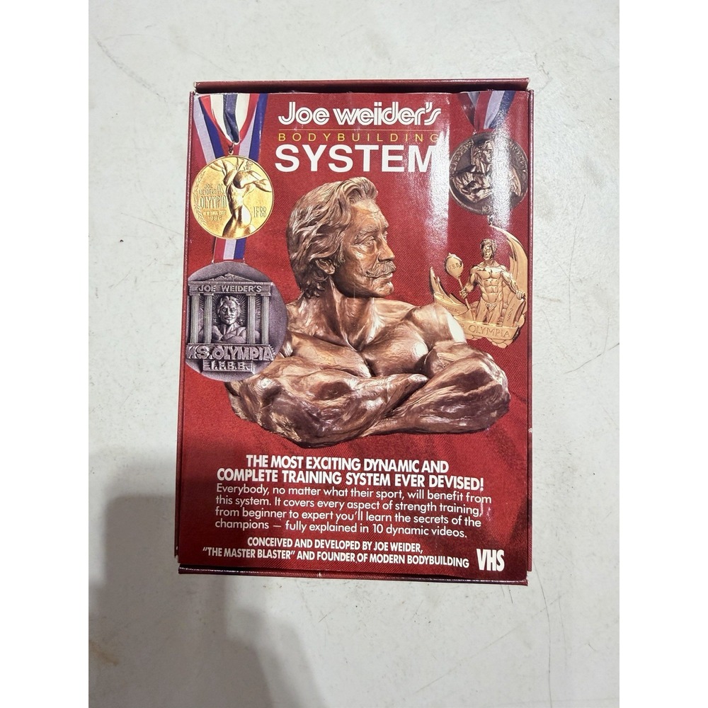Joe Weider Bodybuilding System Box Set (5) VHS Tapes RARE Vintage NEW SEALED